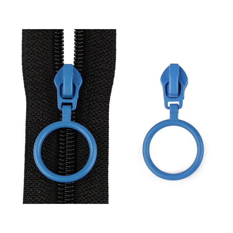 Curseur boucle spécial FE nylon taille 5 bleu