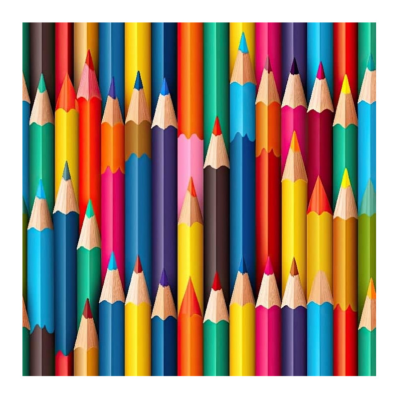 COUPON POLYESTER IMPERMEABLE CRAYONS DE COULEUR