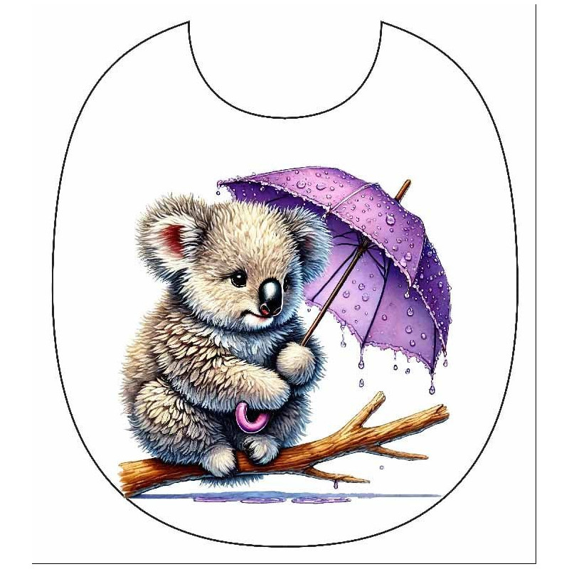 PANNEAU BAVOIR MICROFIBRE KOALA 27x32cm