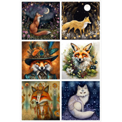 lot 6 panneaux 12x12 cm...