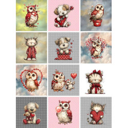 LOT 12 LINGETTES 12x12 cm...