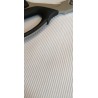 Bord côte blanc côtelé oeko tex - laize 80 cms * 2