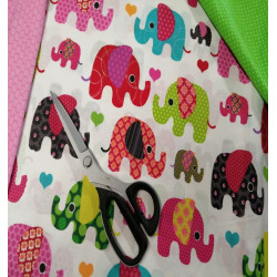 Elephant multicolore coton...