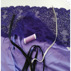 Kit bralette shorty culotte violet