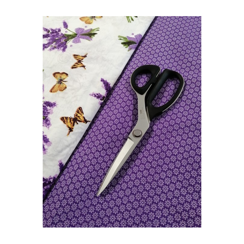 Mini fleurs violettes coton oeko tex
