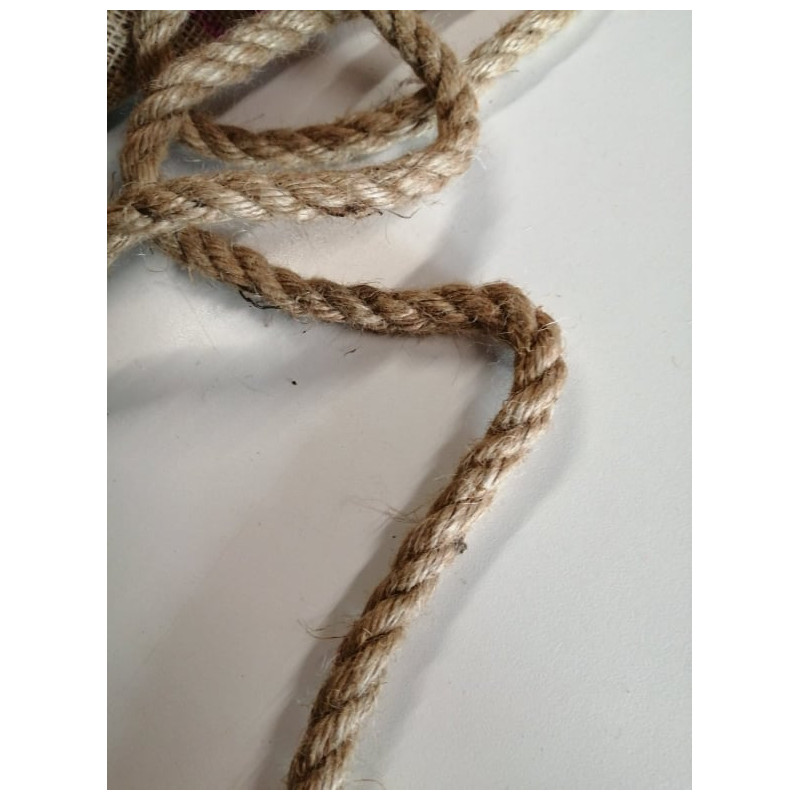 Corde torsade jute 1 cm