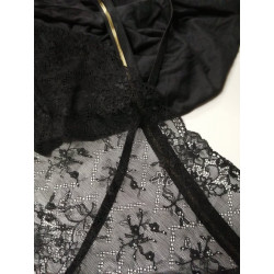 kit lingerie noir et or