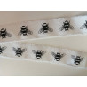 Ruban coton abeilles 45 mm