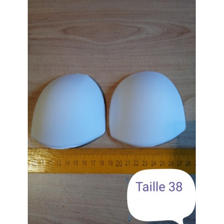 2 Coques De Mousse Pour Maillot De Bain - Taille 50/52, Gris Clair - Neuf Avec étiquettes