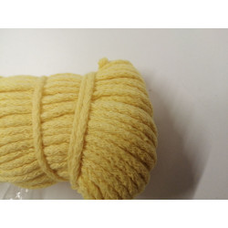 Cordon jaune coton 3 mm