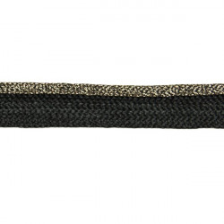 PASSEPOIL noir or lurex 10 mm