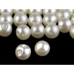 Bouton perle écru 8 mm