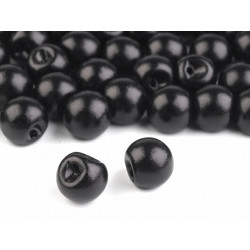 Bouton perle noire 8 mm