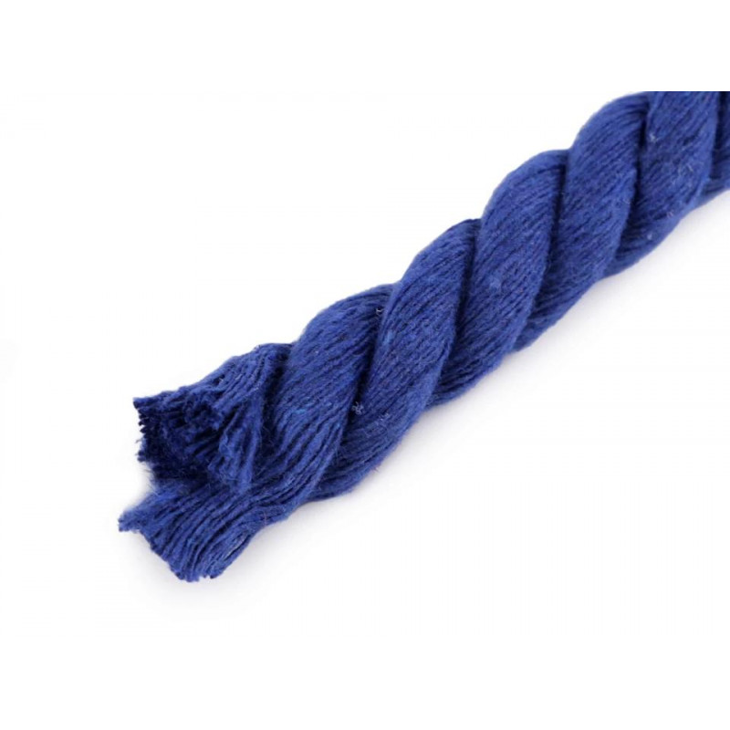 Pelote de corde en coton 25 m - Bleu au meilleur prix