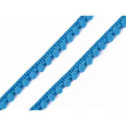 Passepoil pompons bleu ciel 11mm
