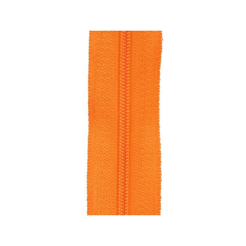 Fermeture au mètre orange 3 mm