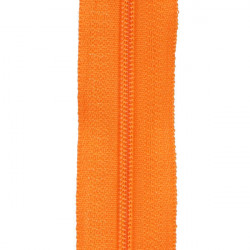 Fermeture au mètre orange 5 mm